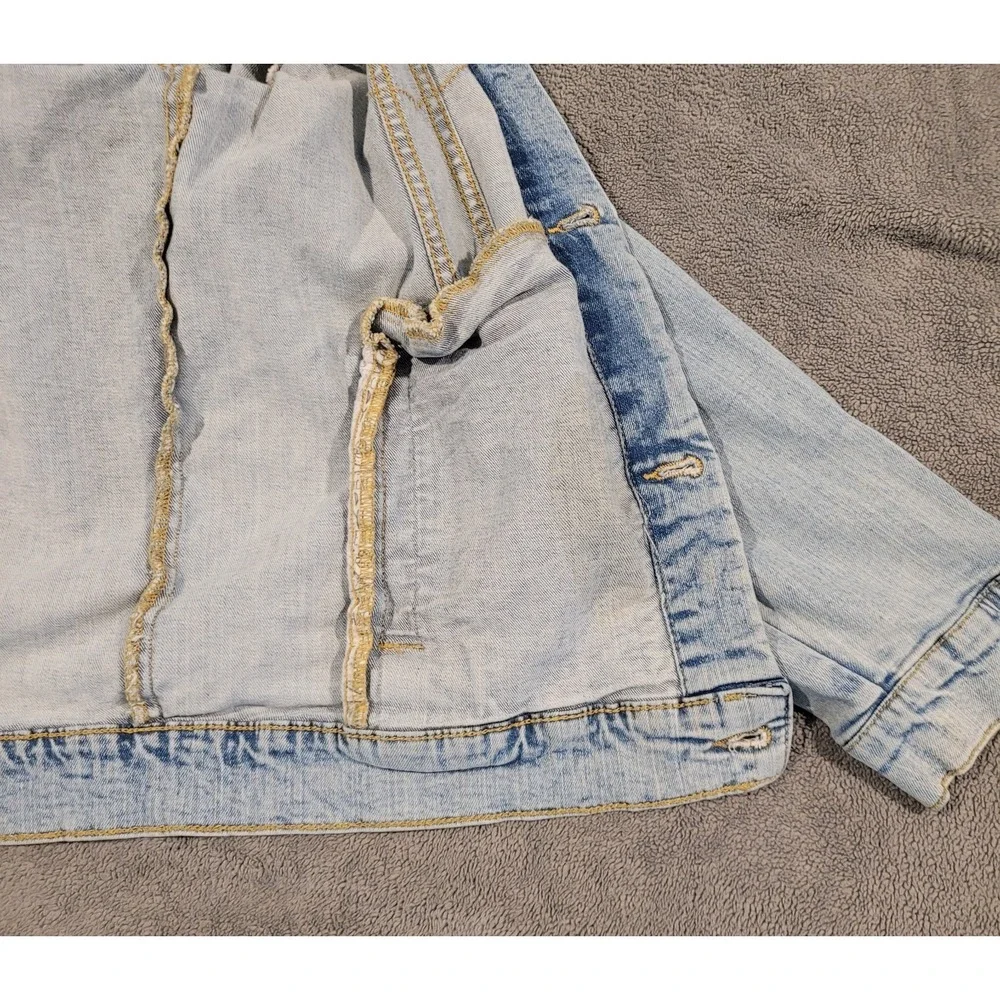 Thereabouts Girls/Boys Light Wash Denim Jacket Size L (14-16) Recycled Cotton